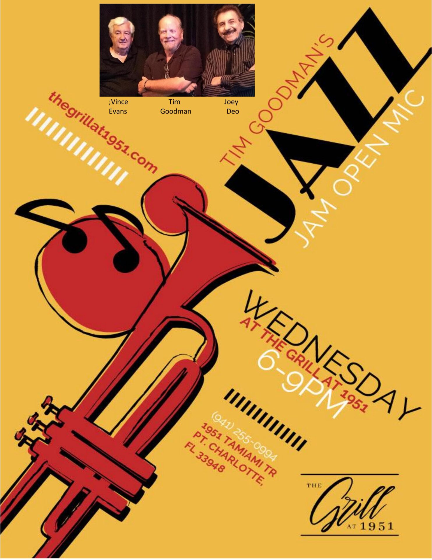 Poster Jazz Jam Photo Tim Vince Joey D