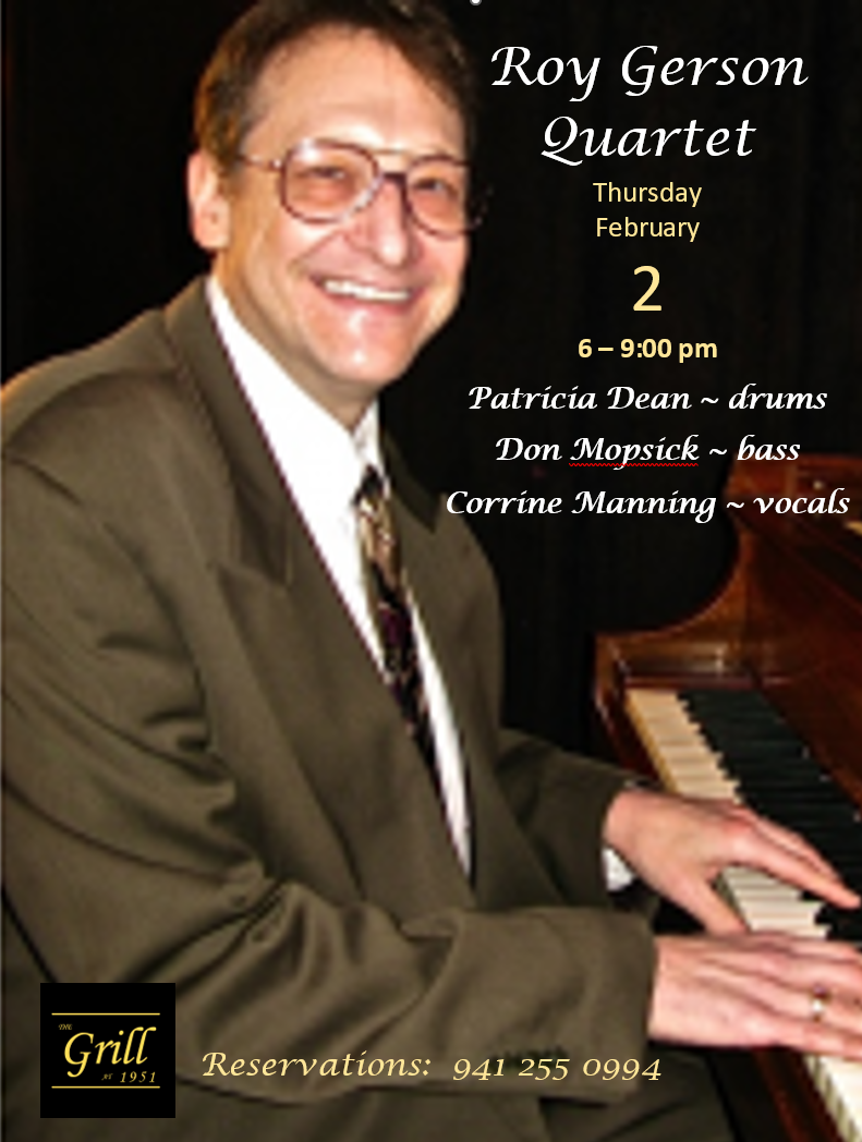 Roy Gerson Quartet Poster 2 2 23