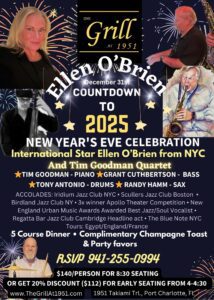 NYE Celebration to 2025 at The Grill At 1951 in Port Charlotte, FL. SWFL's Premiere Restaurant and Jazz Music Venue!